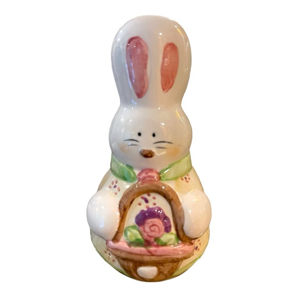 Vintage Kurt S Adler Ceramic White Easter Bunny Rabbits Salt & Pepper Shaker Set - Picture 4 of 13